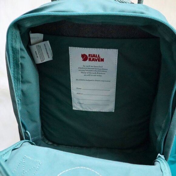Fjallraven Kanken & Kanken Mini — Ocean Green (16L) & Frost Green (7L) - Picture 12 of 16
